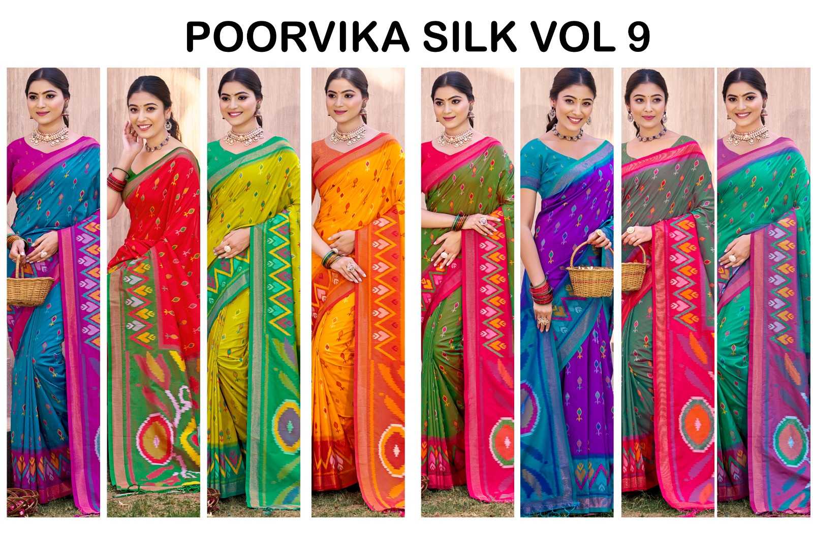 POORVIKA SILK VOL 9 by Astita fancy designer Pochampalli Soft Silk fabric saree