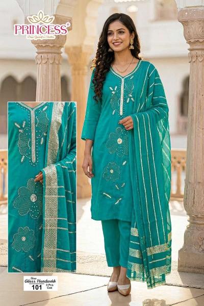 Princess Glass Hand Work catalog roman kurtis 