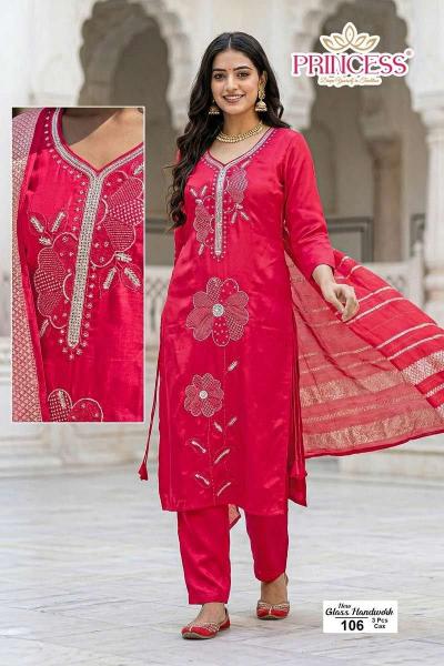 Princess Glass Hand Work catalog roman kurtis 