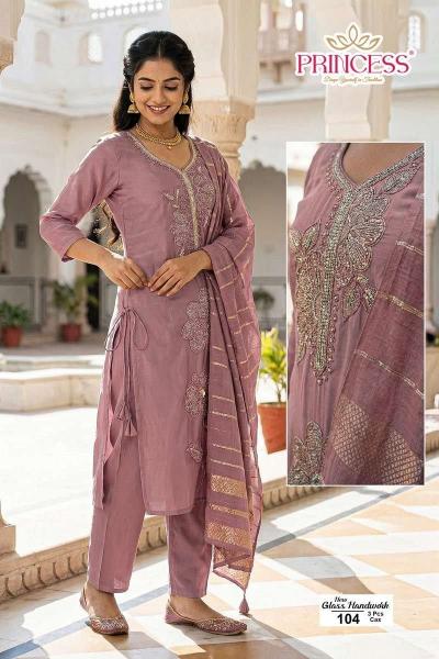 Princess Glass Hand Work catalog roman kurtis 