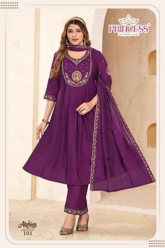 Princess New Arebian catalog roman fabric kurtis