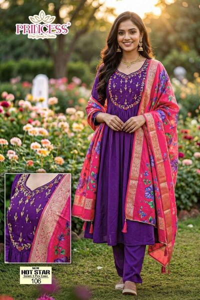 Princess New hot star catalog mal chanderi kurtis 