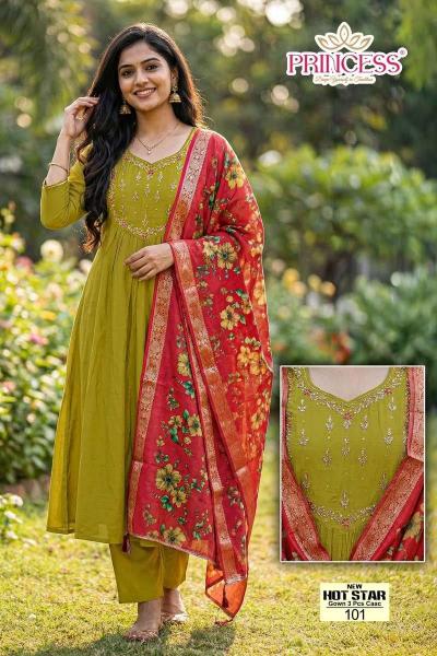 Princess New hot star catalog mal chanderi kurtis 