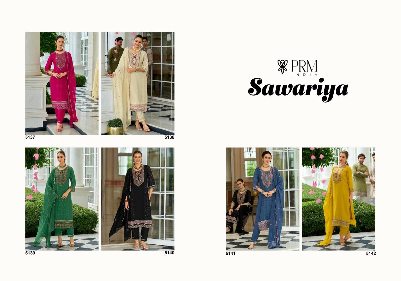 PRM India Sawariya catalog ethenic wear kurtis manufacturing india