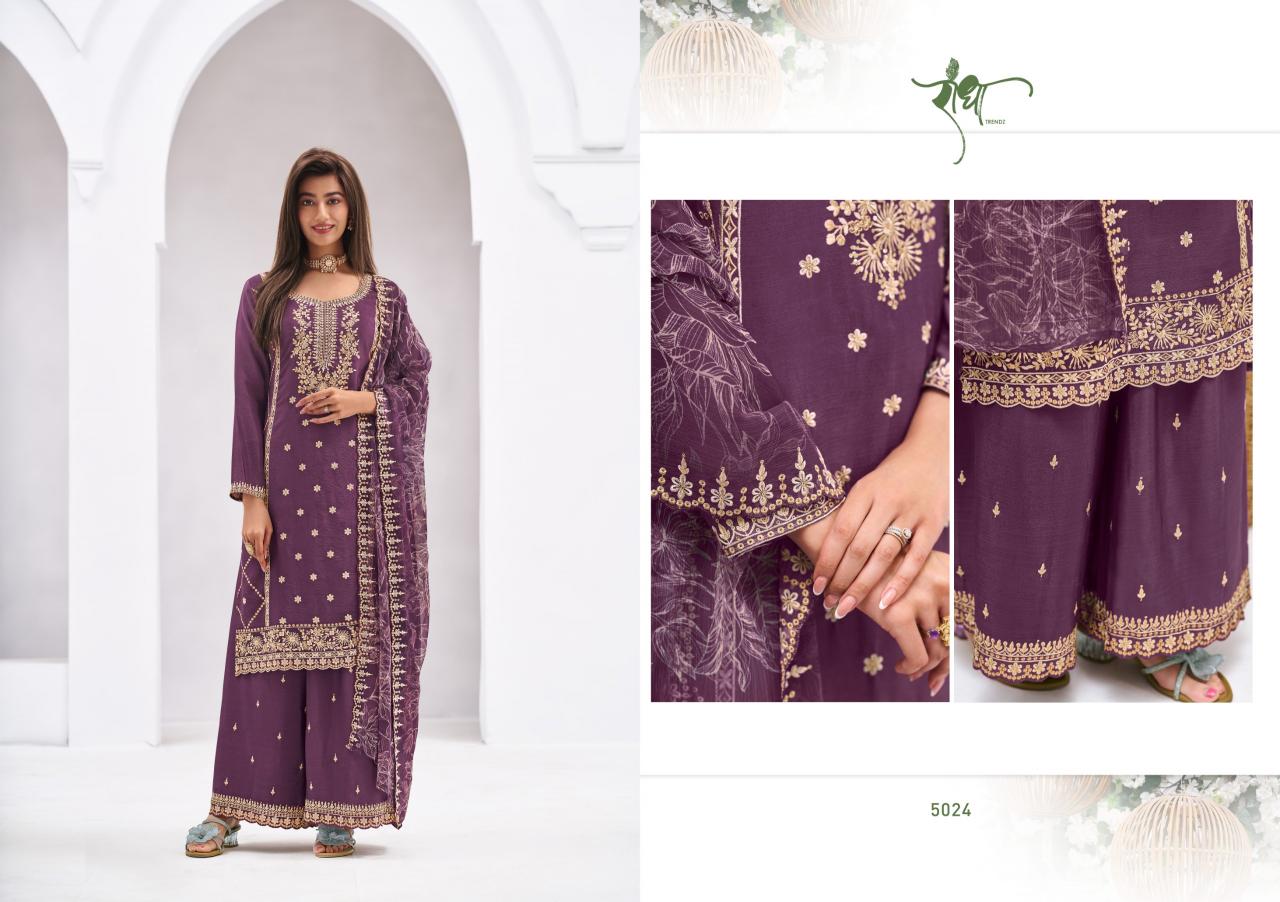 Radha Trendz Jannat catalog Embroidery Work Salwar Kameez