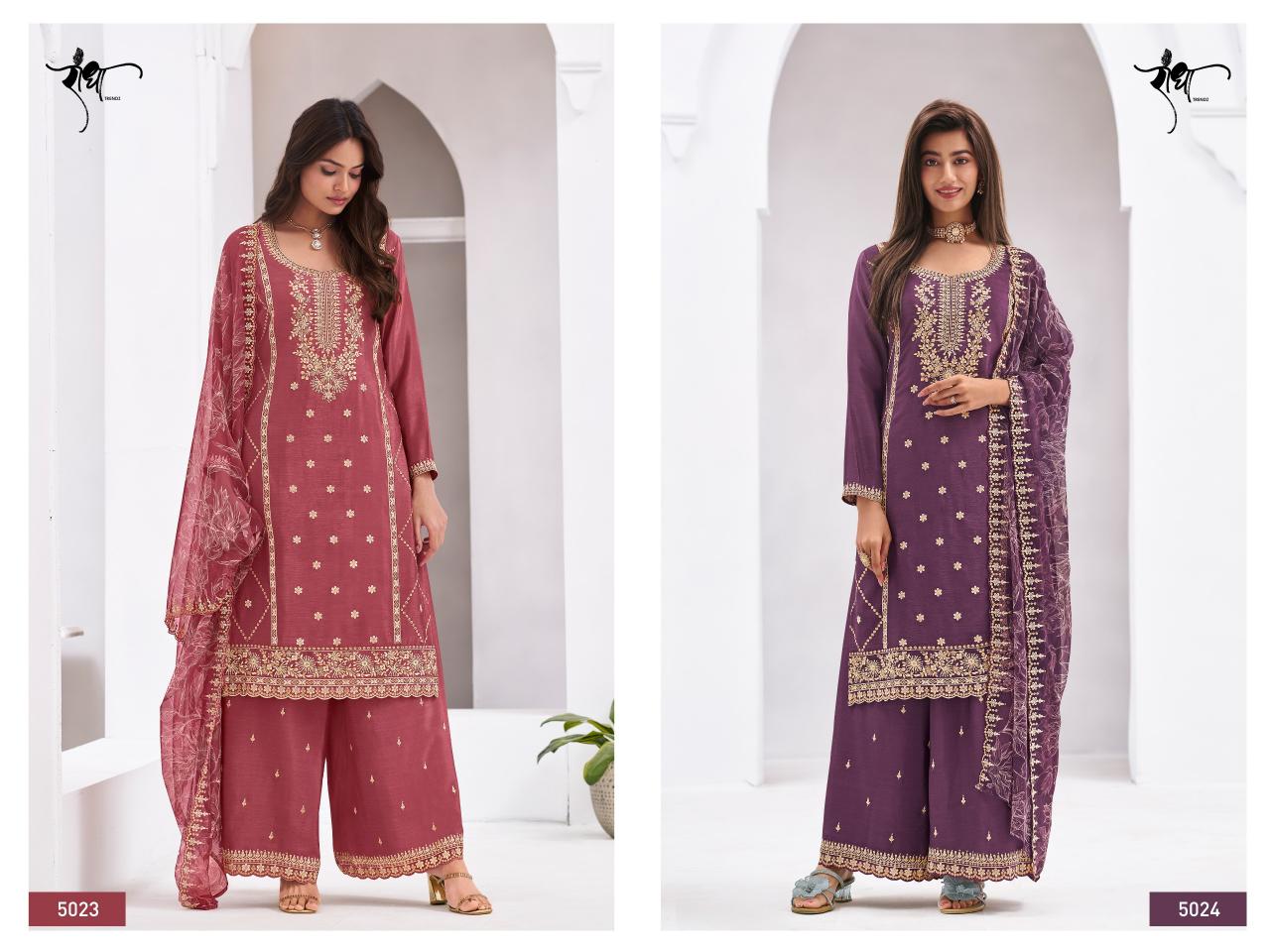 Radha Trendz Jannat catalog Embroidery Work Salwar Kameez