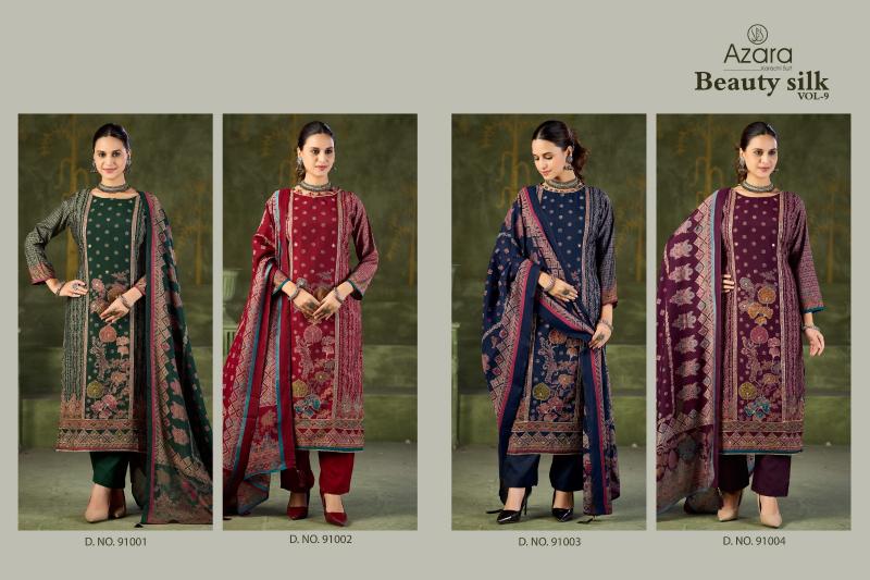 Radhika Azara Beauty Silk Vol 9 catalog wholesale dress material in ahmedabad