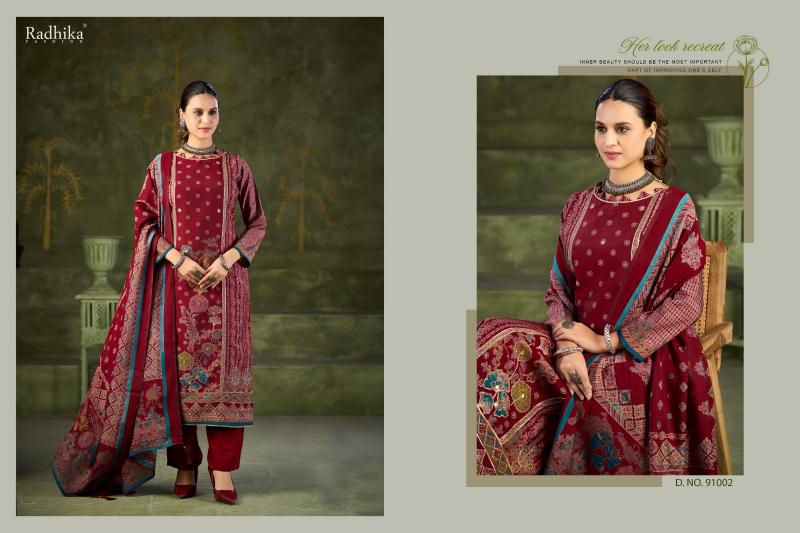 Radhika Azara Beauty Silk Vol 9 catalog wholesale dress material in ahmedabad