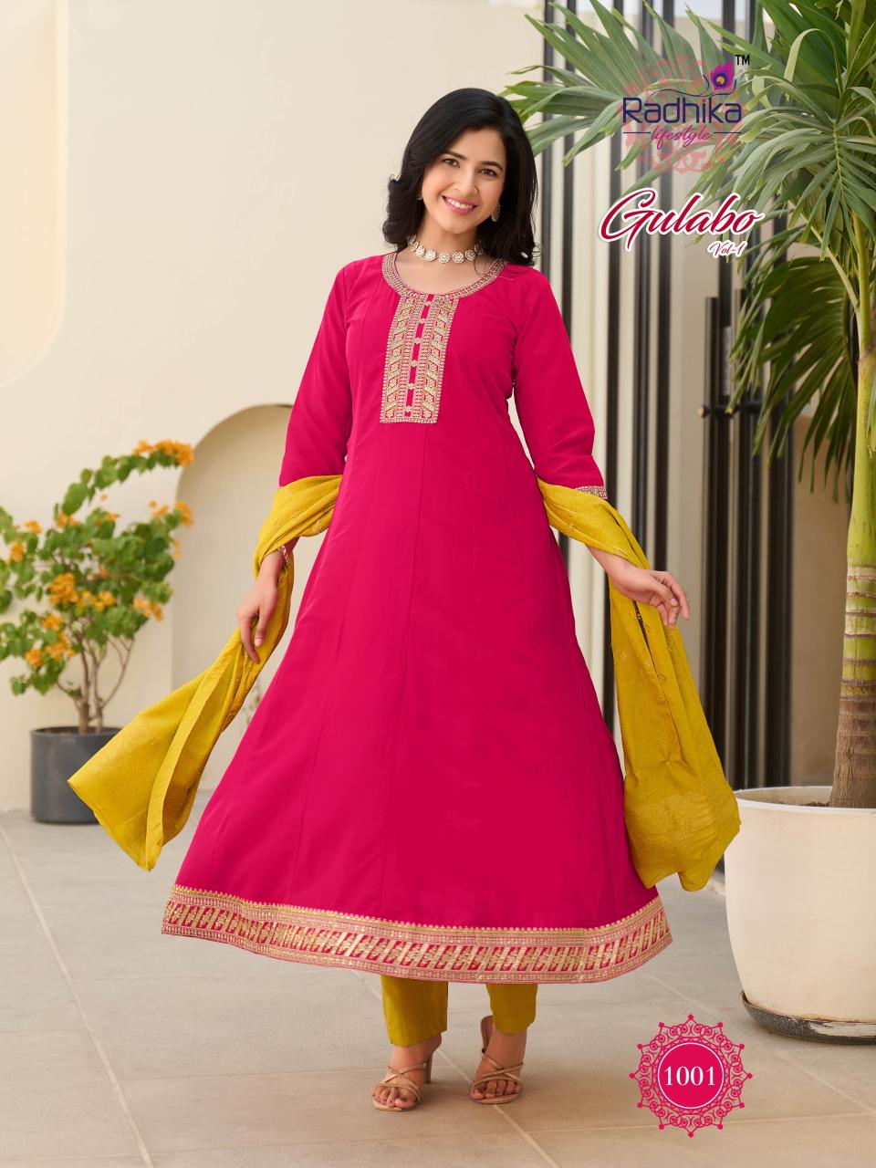Radhika LifeStyle Gulabo vol 1 catalog wholesale designer kurtis in mumbai