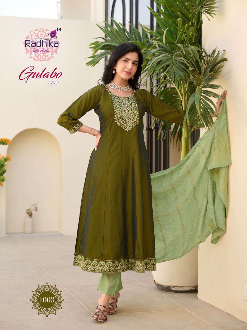 Radhika LifeStyle Gulabo vol 1 catalog wholesale designer kurtis in mumbai