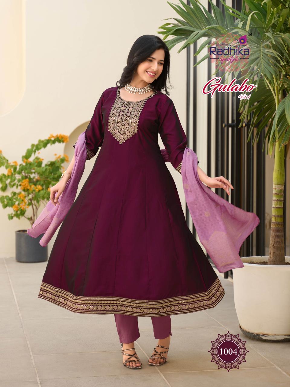 Radhika LifeStyle Gulabo vol 1 catalog wholesale designer kurtis in mumbai
