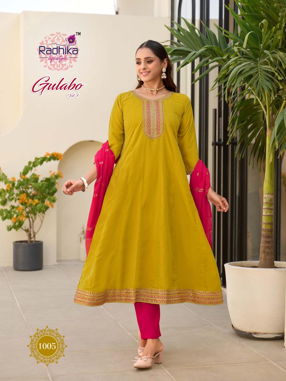 Radhika LifeStyle Gulabo vol 1 catalog wholesale designer kurtis in mumbai