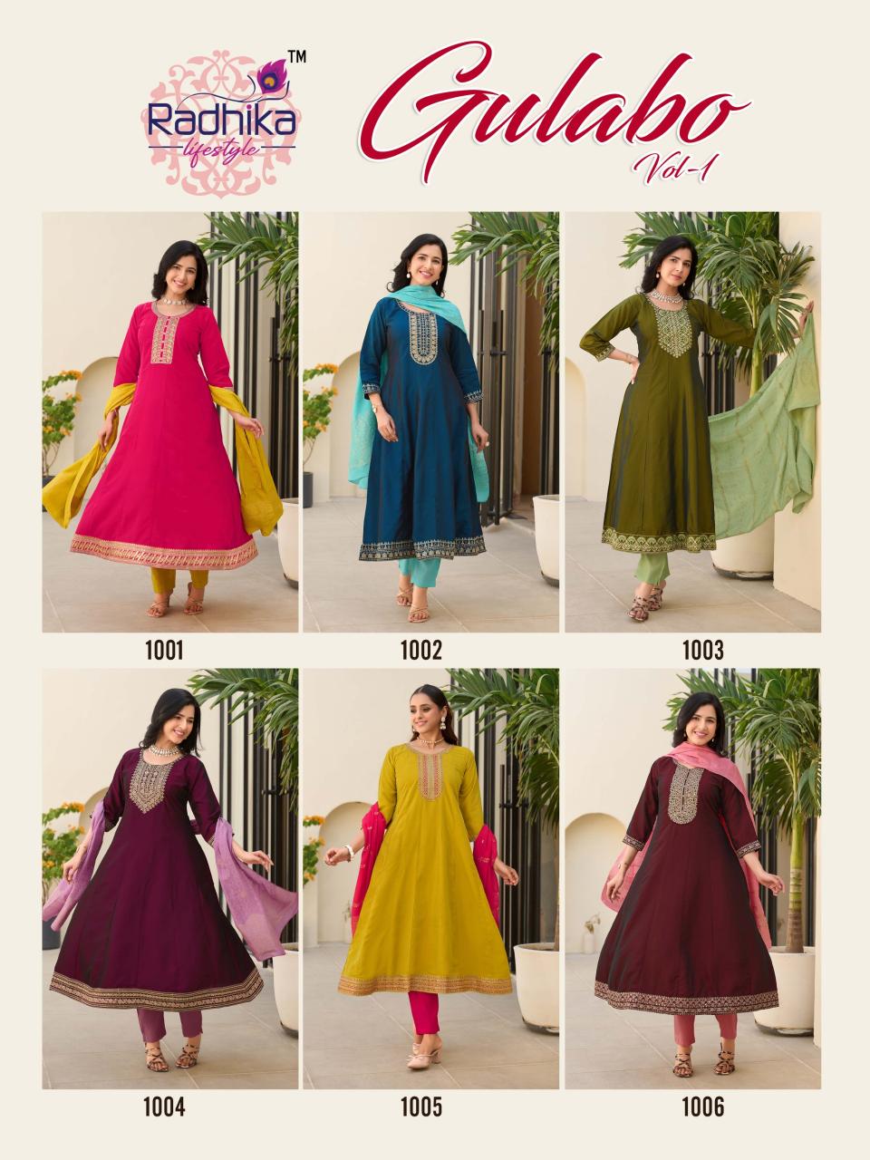 Radhika LifeStyle Gulabo vol 1 catalog wholesale designer kurtis in mumbai