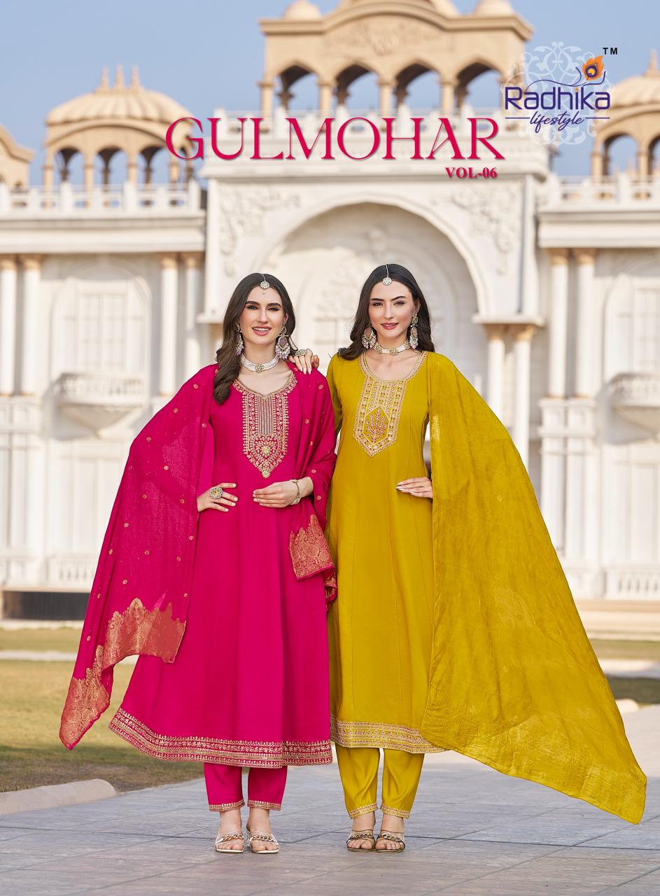 Radhika Lifestyle Gulmohar vol 6 catalog new branded kurti