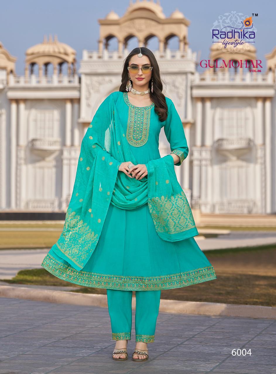 Radhika Lifestyle Gulmohar vol 6 catalog new branded kurti