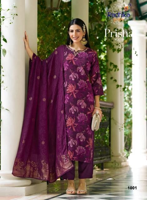 Radhika LifeStyle Prisha vol 1 catalog wholesale kurti surat online