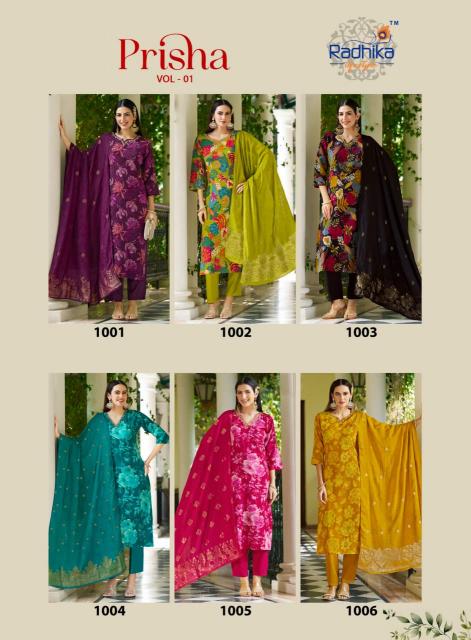 Radhika LifeStyle Prisha vol 1 catalog wholesale kurti surat online