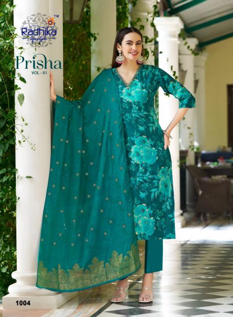 Radhika LifeStyle Prisha vol 1 catalog wholesale kurti surat online