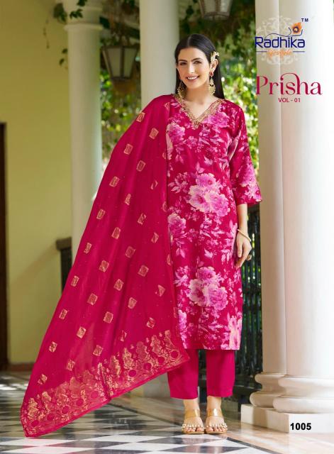 Radhika LifeStyle Prisha vol 1 catalog wholesale kurti surat online