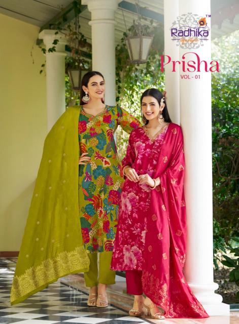 Radhika LifeStyle Prisha vol 1 catalog wholesale kurti surat online