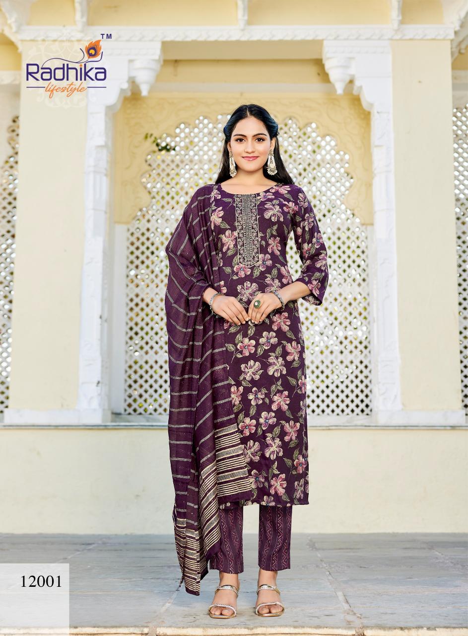 Radhika Lifestyle Seerat Vol 12 catalog rayon kurtis wholesale 