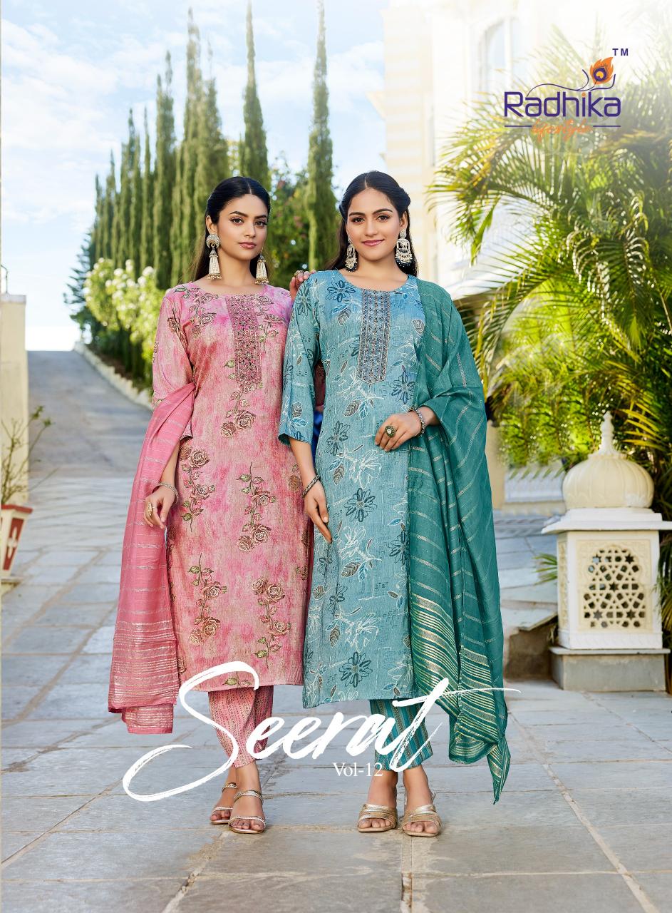 Radhika Lifestyle Seerat Vol 12 catalog rayon kurtis wholesale 
