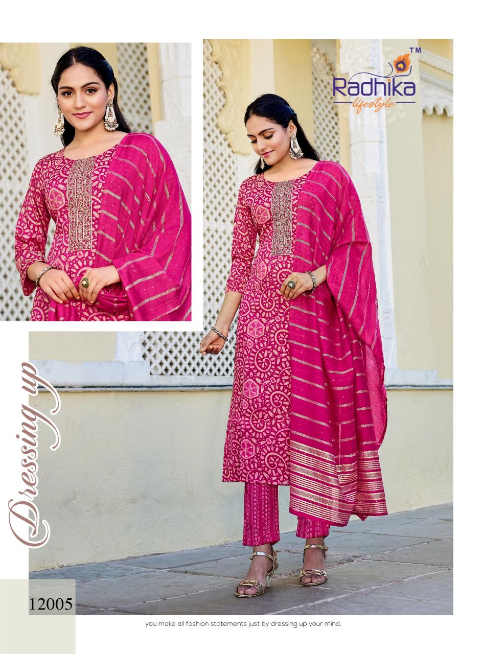 Radhika Lifestyle Seerat Vol 12 catalog rayon kurtis wholesale 