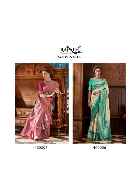 RajPath Rose Berry Silk catalog surat saree mill