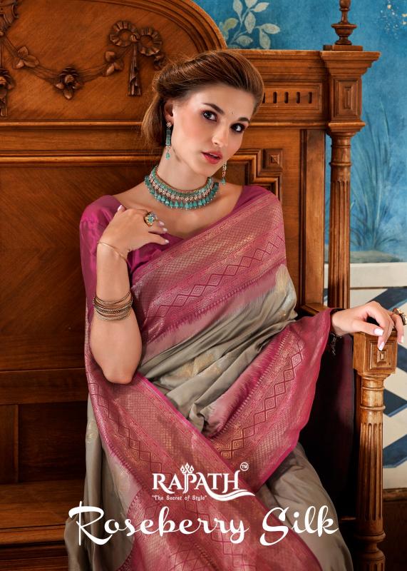 RajPath Rose Berry Silk catalog surat saree mill