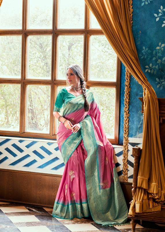 RajPath Rose Berry Silk catalog surat saree mill