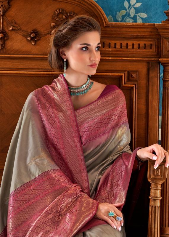 RajPath Rose Berry Silk catalog surat saree mill
