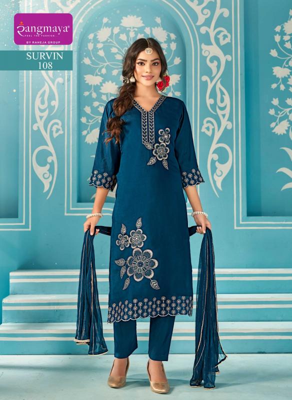 Rangmaya Survin catalog ladies kurti wholesale market in mumbai