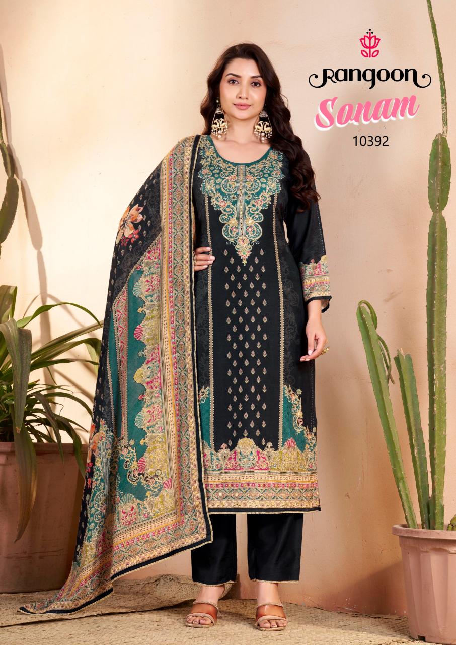 Rangoon Sonam catalog black kurtis wholesale