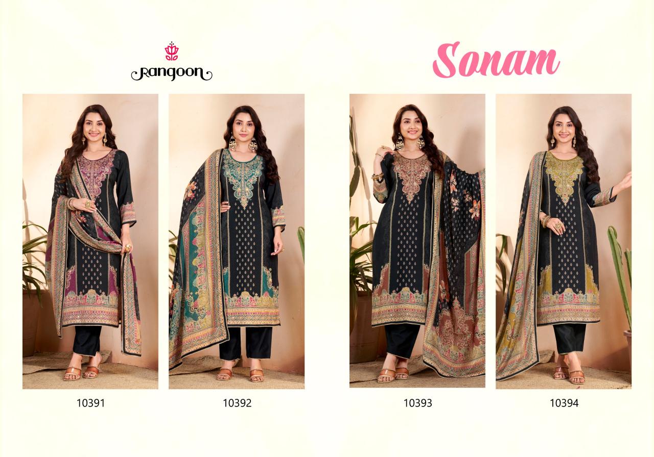 Rangoon Sonam catalog black kurtis wholesale