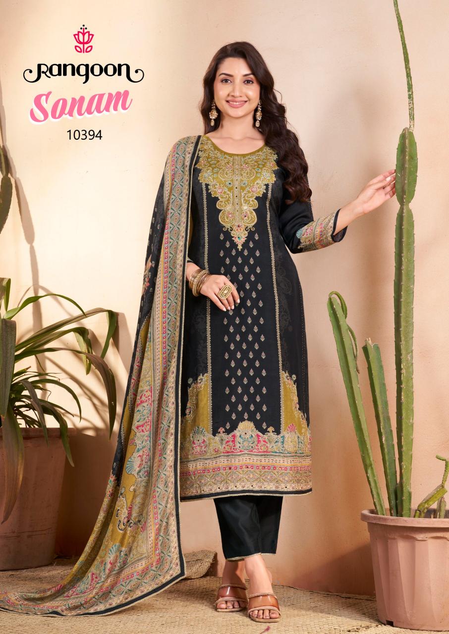 Rangoon Sonam catalog black kurtis wholesale