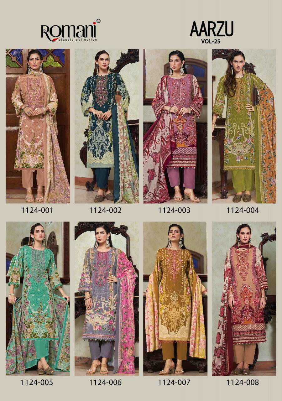 Romani Aarzu Vol 25 Catalog wholesale dress materials catalog