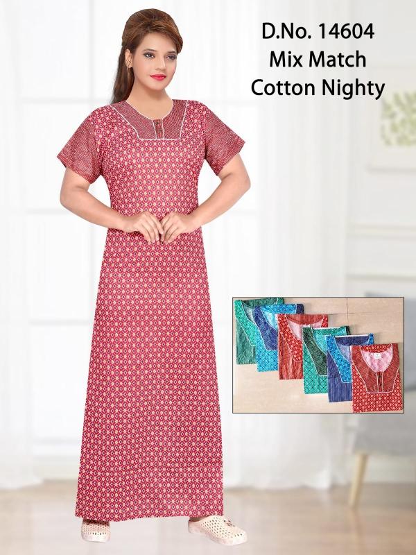 Sabella 14604 , 14650 & 14654 cotton nighty