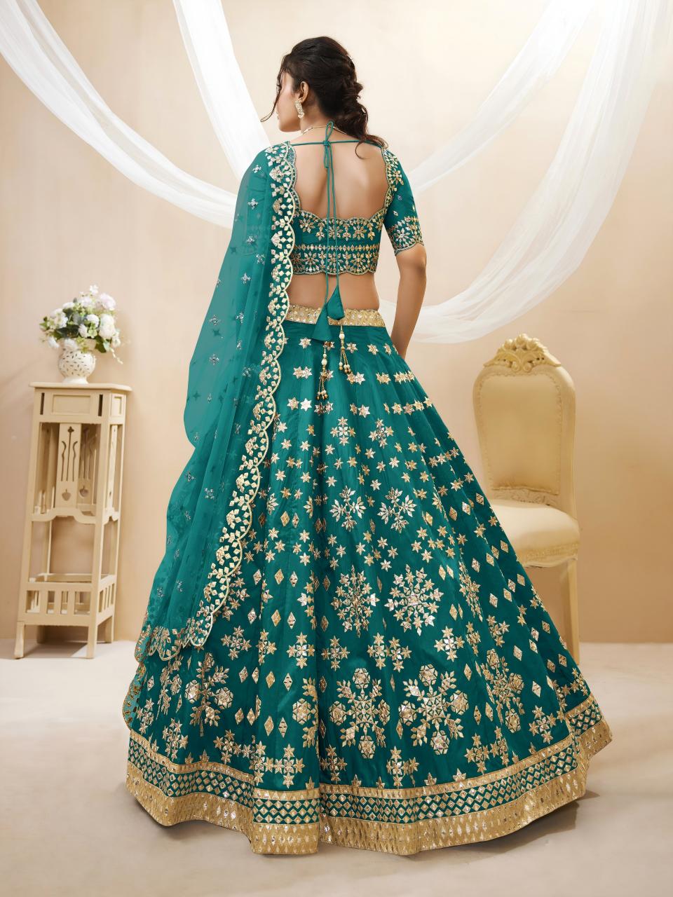 Sabella 501 Green catalog bridal lehengas online india