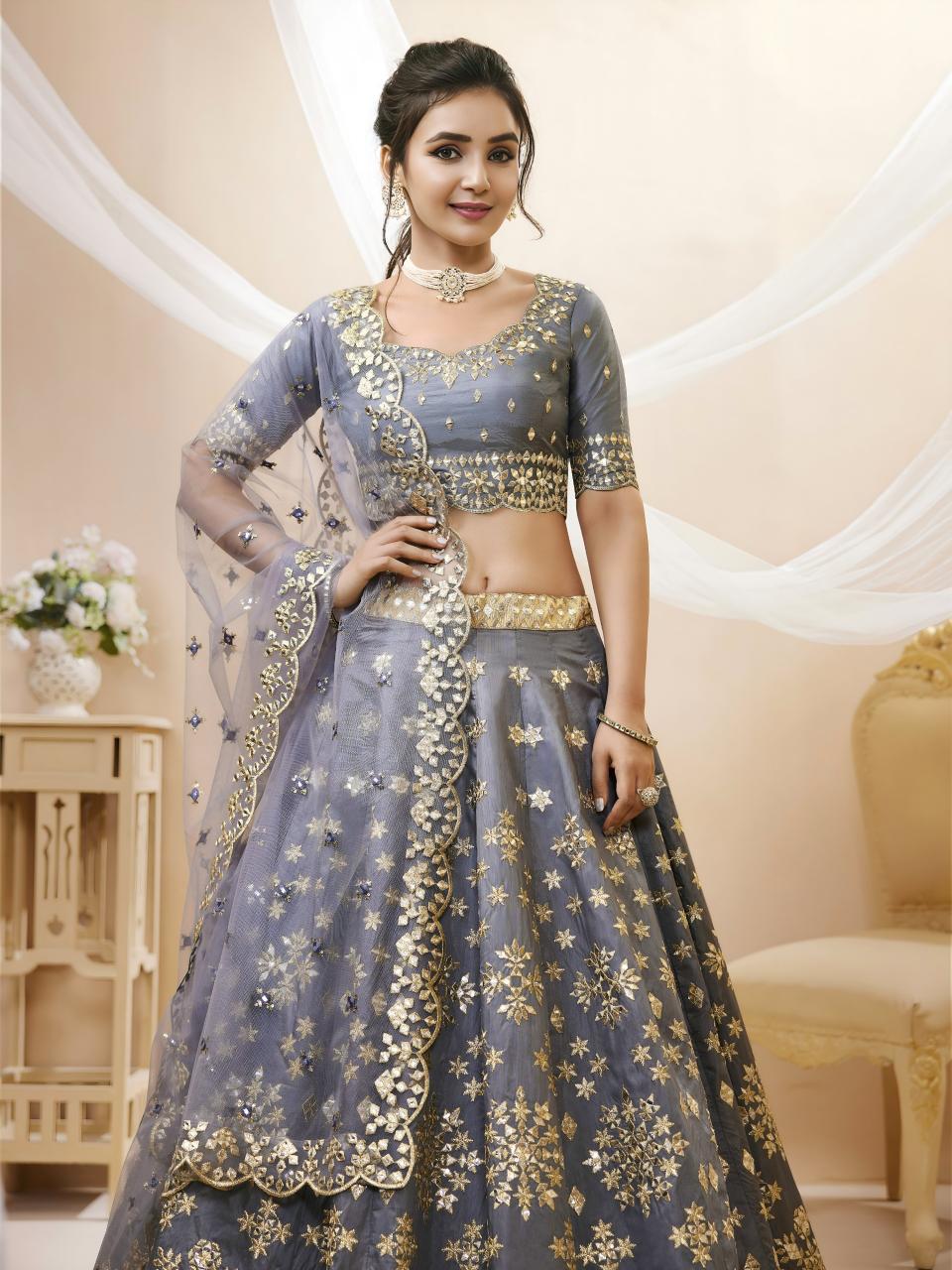 Sabella 503 Grey catalog online shopping lehenga choli with price in india