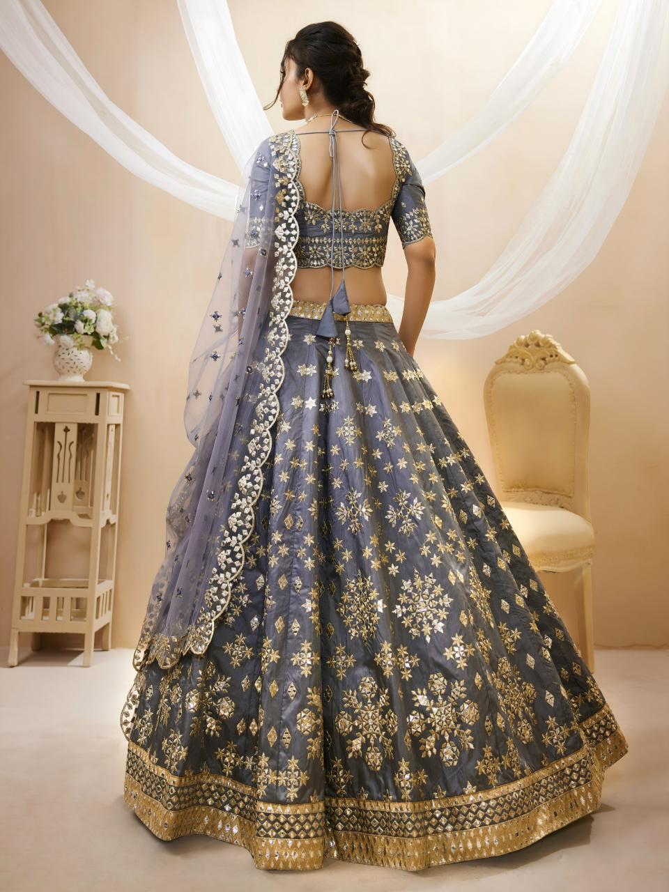 Sabella 503 Grey catalog online shopping lehenga choli with price in india