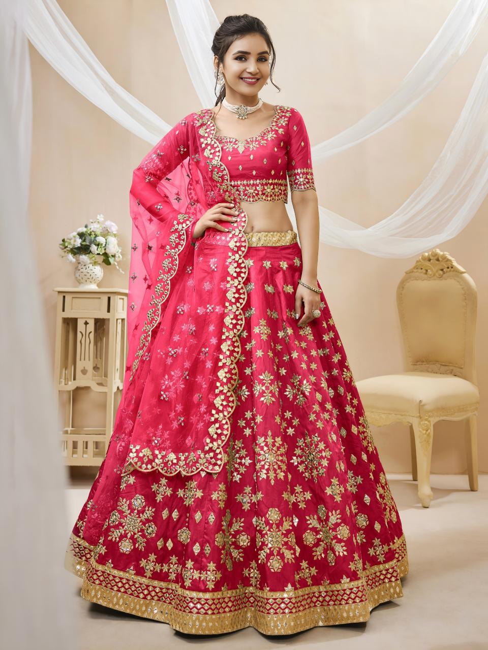 Sabella 505 Pink catalog pink lehenga online india