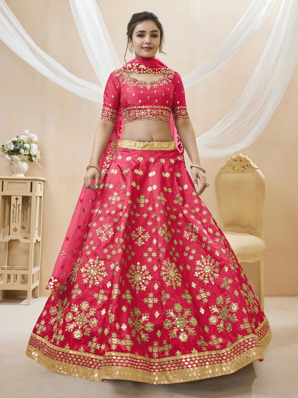 Sabella 505 Pink catalog pink lehenga online india
