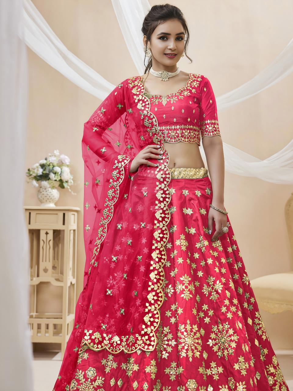 Sabella 505 Pink catalog pink lehenga online india