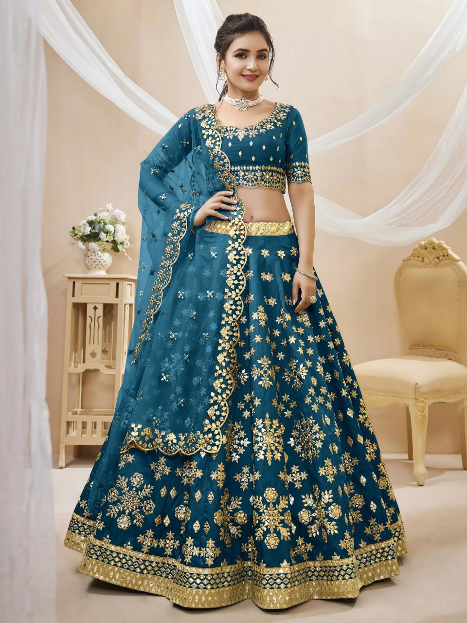 Sabella 506 Blue catalog blue lehenga online india