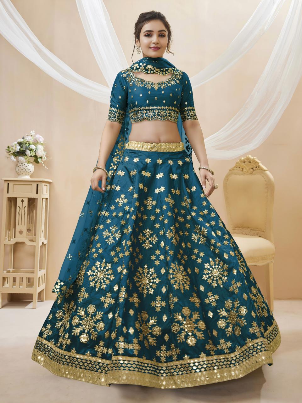 Sabella 506 Blue catalog blue lehenga online india