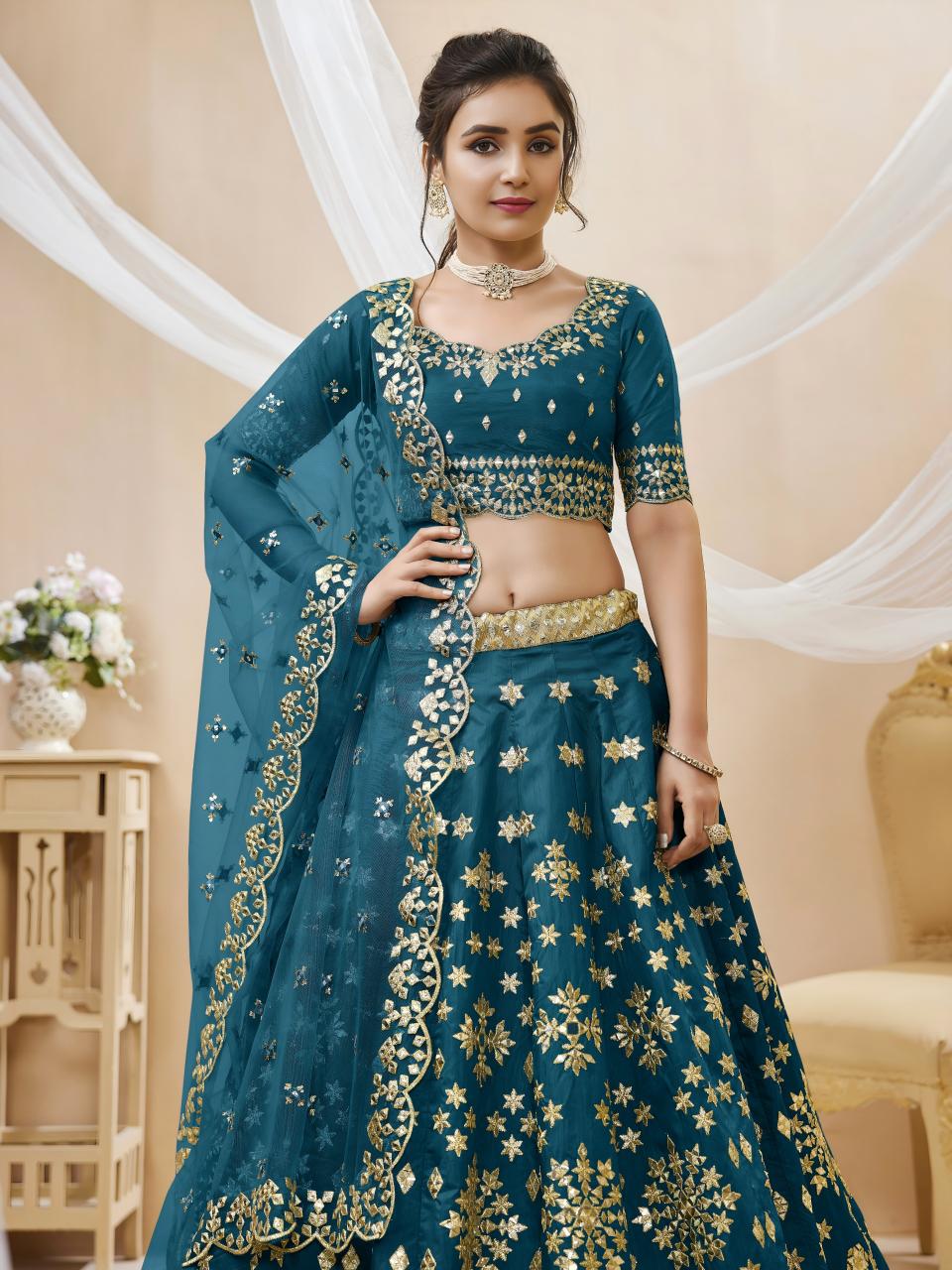 Sabella 506 Blue catalog blue lehenga online india