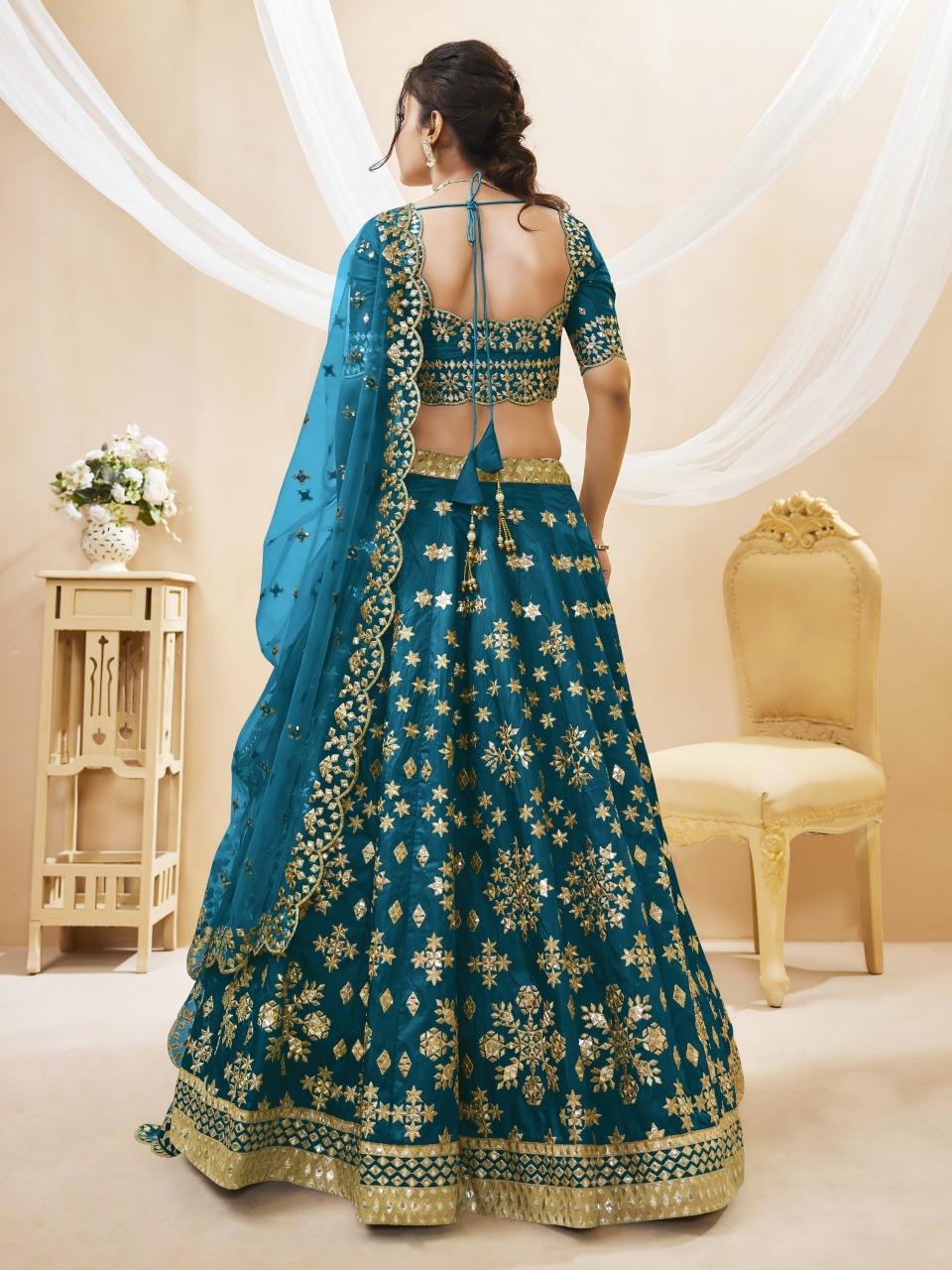 Sabella 506 Blue catalog blue lehenga online india