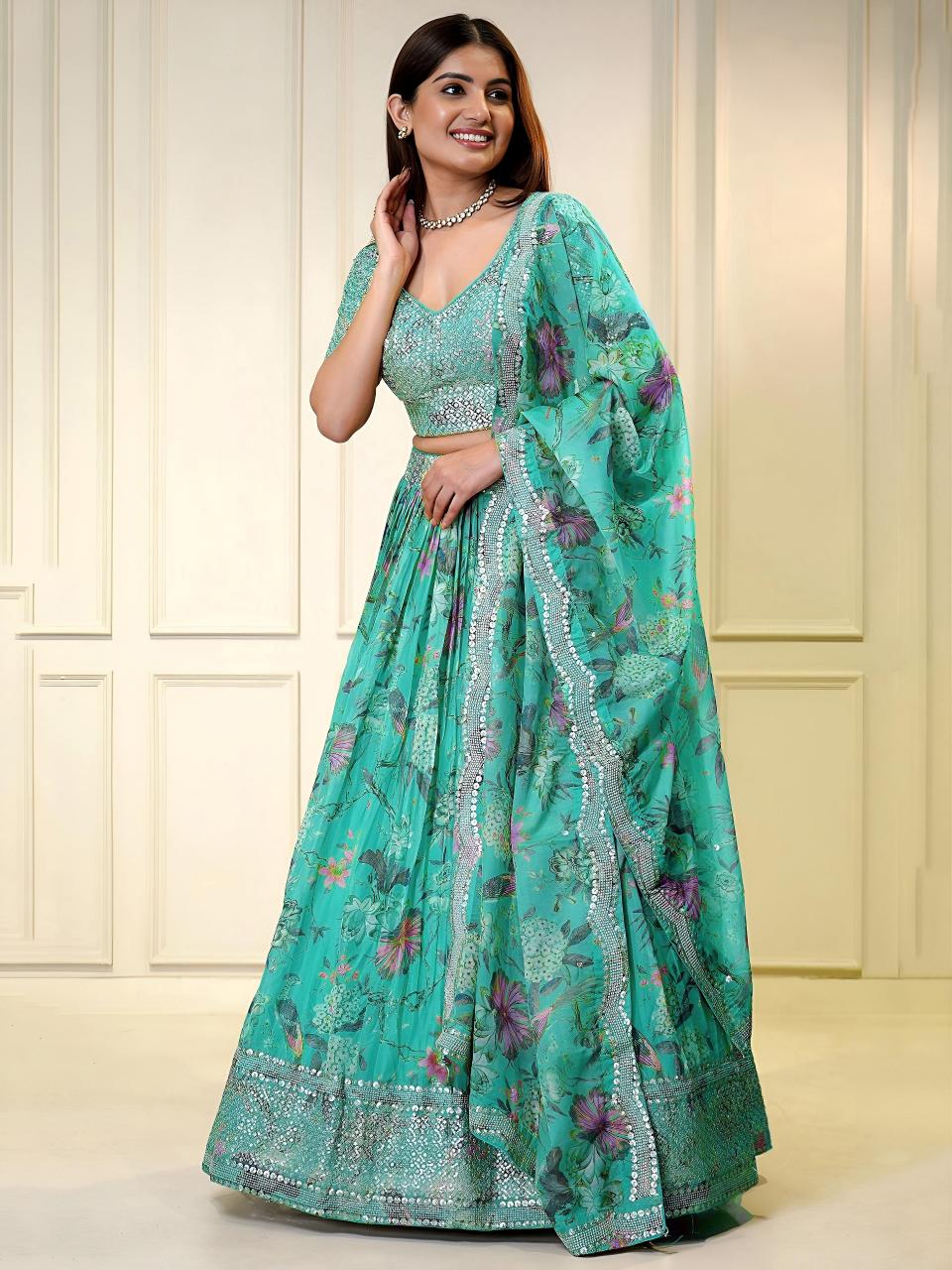 Sabella 7066 BLUE catalog latest bridal lehenga designs 2026 in india with price