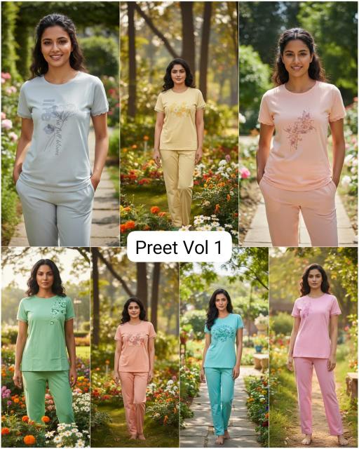 Sabella Preeti catalog Lycra Fabric night dress