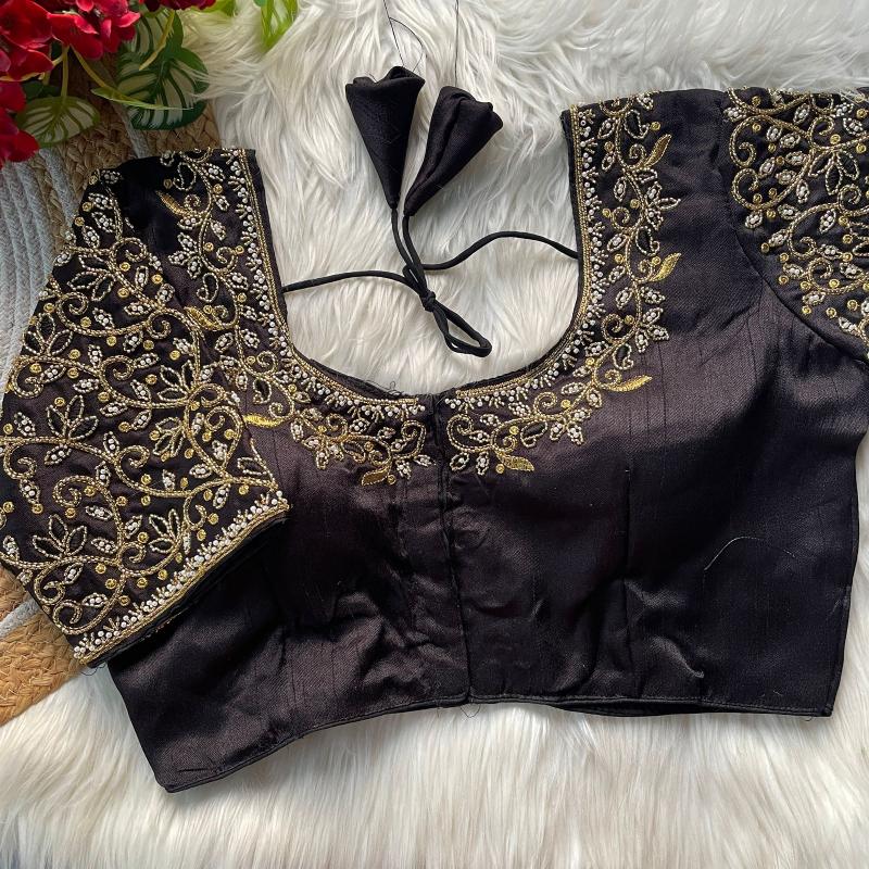 Sabella Princ Cut Heavy Beads Work Bridel Blouse 